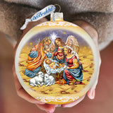 Adorno grande de cristal dorado de G.Debrekht - Natividad Real - 73928G