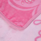 For Hello Kitty Anime-Themed Flannel Blanket, Glam Style, Digital Print, All-Season Comfort, Tear-Resistant, Knitted Craftsmanship, Polyester, with Applique Embellishment, for Cozy Plush Flannel Cover