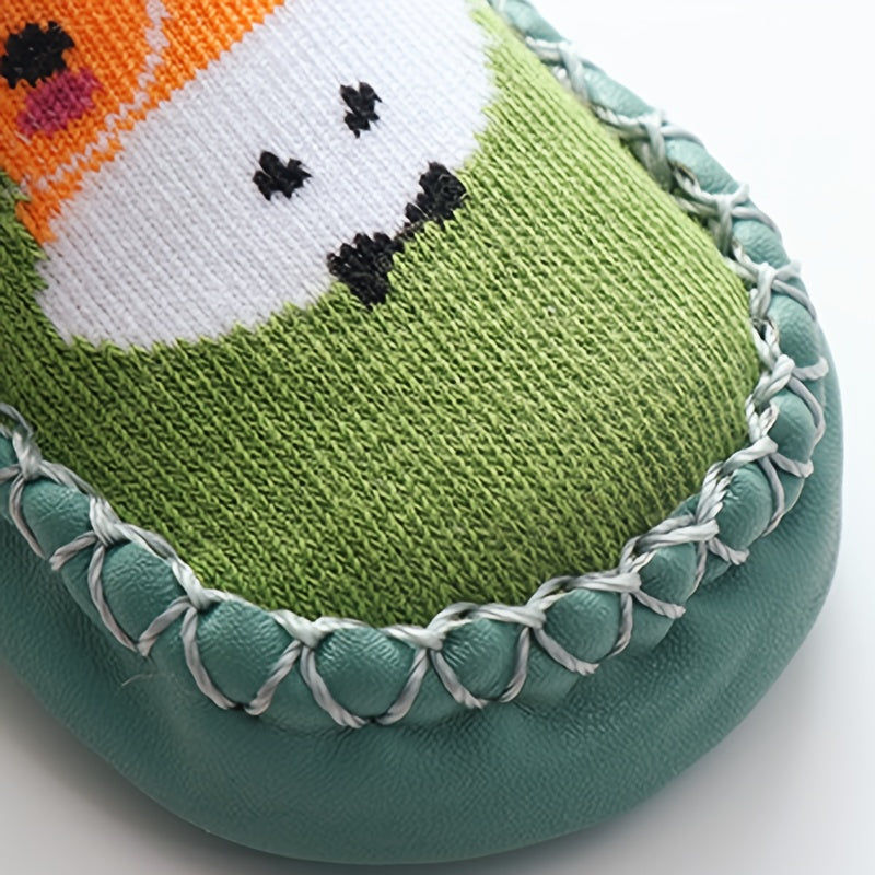 Lot de 2 paires de chaussettes de marche antidérapantes pour bébé garçon et enfant, chaussettes de sol respirantes et confortables pour l'intérieur, chaussettes pour chaussures d'enfant