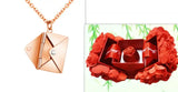Fashion Jewelry Envelop Necklace Women Lover Letter Pendant Best Gifts For Girlfriend - Lootquake