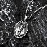 Egyptian God of Death Anubis Pure Tin Skull Necklace