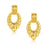 Gold Drop Earrings Gold Leaf Earrings Long Gold Dangle Earrings Gold Chunky Earrings for Women Gold Statement Earrings Big Bold Earrings Large Earrings - Lootquake