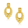 Gold Drop Earrings Gold Leaf Earrings Long Gold Dangle Earrings Gold Chunky Earrings for Women Gold Statement Earrings Big Bold Earrings Large Earrings - Lootquake