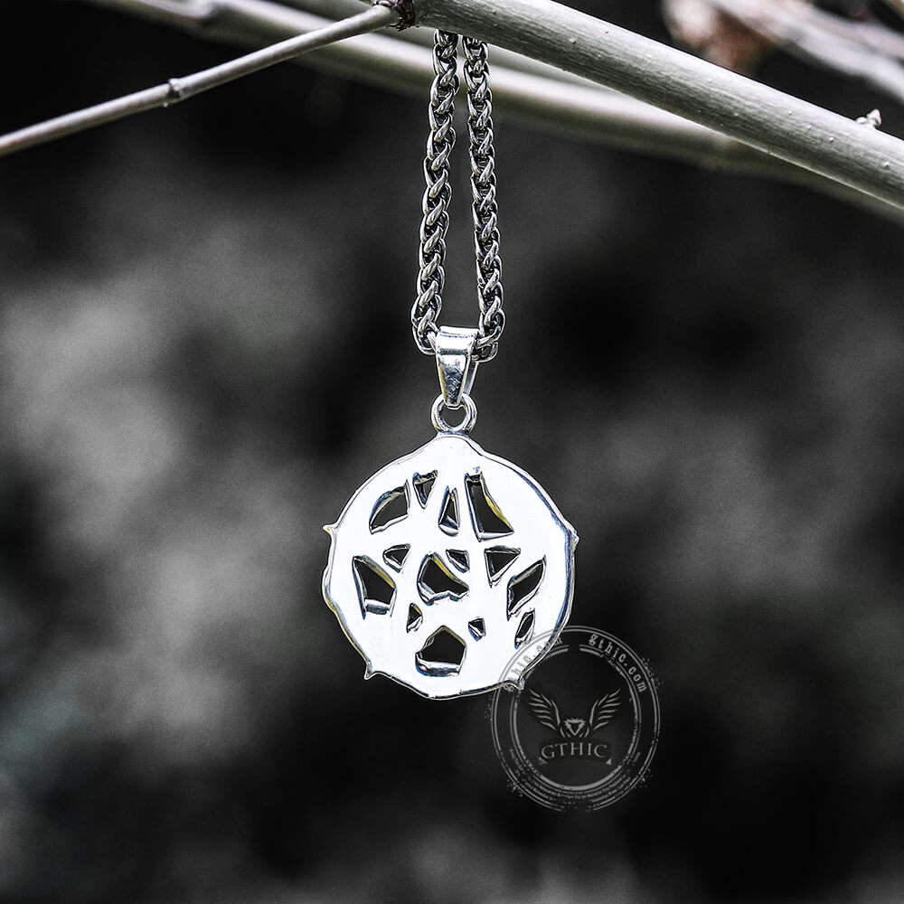 Entwined Snake Pentagram Stainless Steel Pendant