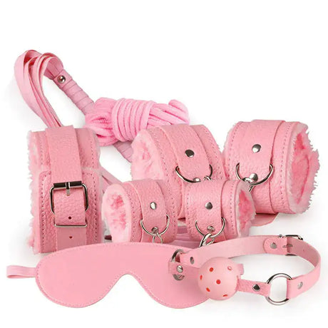7-Piece Plush Bondage Adult Toy Set - Lootquake