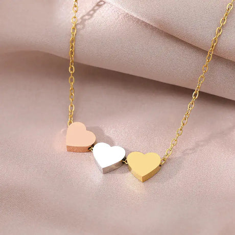 Stainless Steel Sweetheart Necklaces with Charms for Women - Lootquake