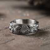 Eye of Providence Stainless Steel Spinner Ring