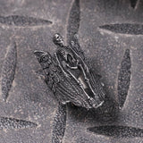 Eye Of Providence Winged Stainless Steel Skull Ring