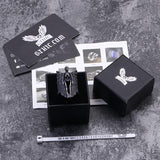 Eye Of Providence Winged Stainless Steel Skull Ring