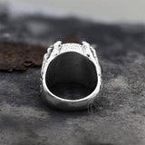 Dragon Eye Stainless Steel Skull Claw Ring