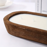 A Scented Candle with a Unique And Fresh Aroma, Made from Soy Wax And Presented in a Wooden Boat-Shaped Container. It Is Perfect for Homes, Hotels, And Upscale Restaurants. Widely Used to Create a Romantic And Warm Atmosphere