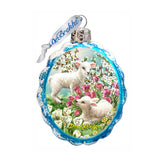 Easter Lambs Mercury Glass Ornament by D. Gelsinger - Easter Spring Decor - 778112-DG
