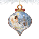 Adornos de madera de Ángel en la Capilla de Gelsinger - Decoración navideña para la Natividad - 8031121-1606