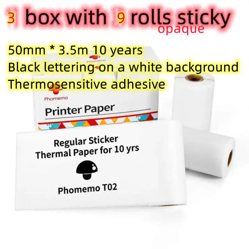 Portable Mini Printer for Students and Hobbyists, Bluetooth Thermal Label Printer