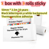 Portable Mini Printer for Students and Hobbyists, Bluetooth Thermal Label Printer