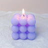 1pc Valentine'S Day Romance Themed Scented Candle - Single-Wick Soy Wax in Square Jar with Rosemary Fragrance, Smokeless Home Decor for Bedroom, Vanity, Photo Prop, Creative Gift for Friends, Family, Colleagues