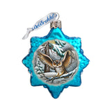 Adorno de búho de vidrio con mercurio de G. DeBrekht - Decoración navideña con vida silvestre - 771046