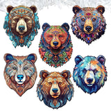 Mystical Bears Decorative Wooden Clip-on Ornaments Set of 6 by G. Debrekht - Wildlife Decor - 8090120C-S6