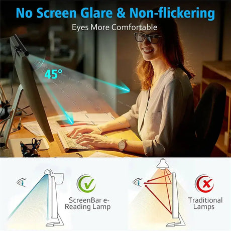 Computer LED Light Bar With USB Connectivity, Eye-Caring Technology, And Adjustable Brightness For Monitors - Lootquake