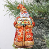 Adornos de madera de Papá Noel con furgoneta de G. Debrekht - Decoración navideña de Papá Noel y muñeco de nieve - 8691407