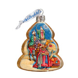 Adorno de cristal de mercurio de los Tres Reyes Magos de G. DeBrekht - Decoración navideña para la Natividad - 772073