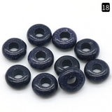 Large Hole Crystal Agate Jade Abacus Beads