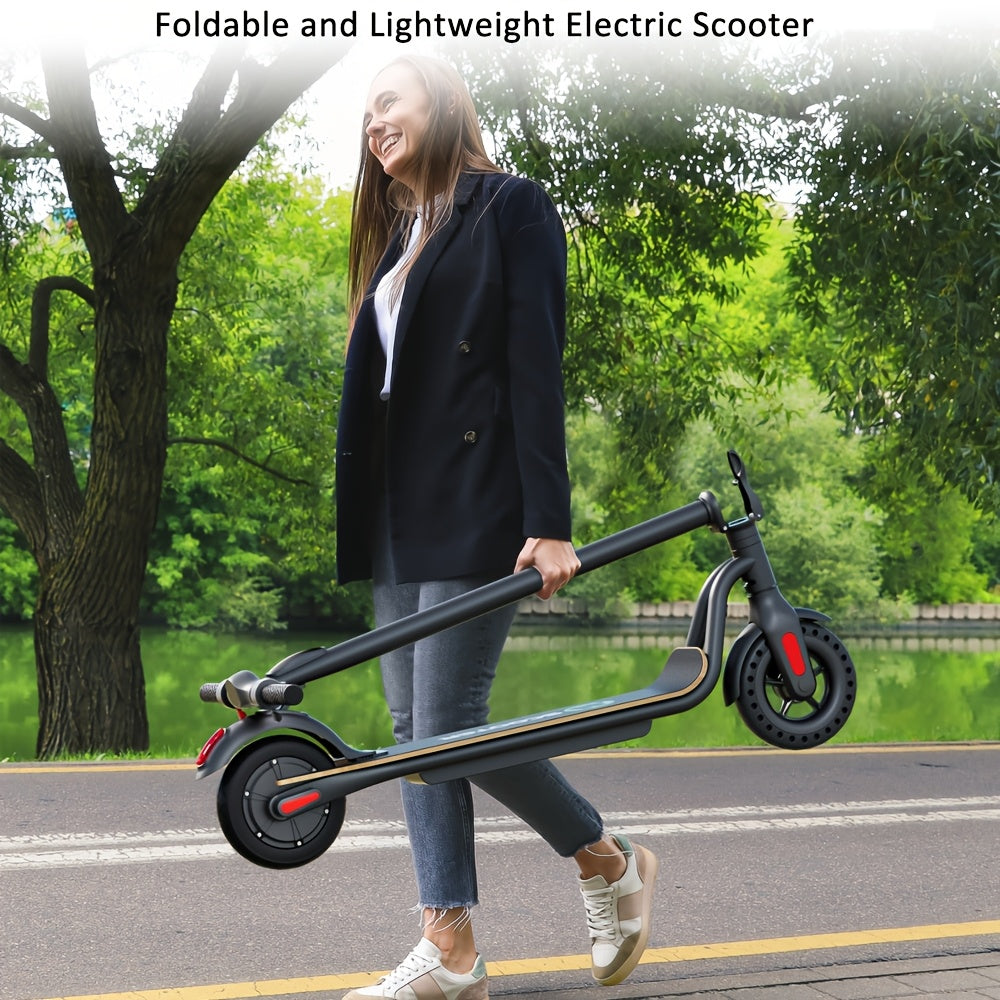 MEGAWHEELS S10 Foldable Electric Scooter For Adults With 8" Solid Tires, 15.5mph Top Speed, 3 Speed Modes And Up To 15miles Range Only 26.46LB Lightweight E-scooter For Commuting And As A Christmas Gift.