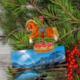 Carousel Decorative Wooden Clip-on Ornaments Set of 6 by G. Debrekht - Christmas Decor - 8090137C-S6