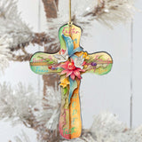 Easter Cross with Doves Wooden Ornaments by G. DeBrekht Easter Spring Decor - 8688167