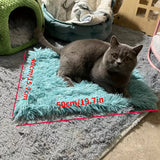 Manta cálida y lujosa para mascotas: Manta de felpa lujosa para gatos y perros. Lavable a máquina. Tapete cálido y cómodo para nidos y sofás en invierno.
