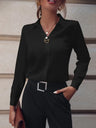 Fashionable Elegant Business Style Long Sleeve Shirt With Pearl Button - Lootquake