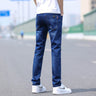 Spring And Summer Denim Trousers Men's Slim Straight Stretch - Lootquake