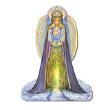 The Angel and The Blue Cat Oversized Decor by Josephine Wall - Christmas Decor - 845623H-JW