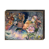 Arte de pared de madera "Preludio a un beso" de Josephine Wall - Decoración de fantasía - 852150-JW