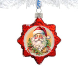 Adornos de vidrio de Mercurio de G. Debrekht - Decoración navideña de Papá Noel y muñeco de nieve - 776019