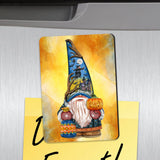 Juego de 3 imanes de madera para refrigerador con forma de gnomo espeluznante de Halloween