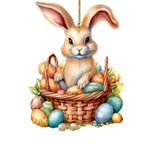 Easter Bunny Wooden Ornaments by G. DeBrekht Easter Spring Decor - 8652770
