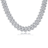 Men's Luxury Fashion Mosan Diamond S925 Silver Necklace Comparable To Natural Diamonds - Lootquake