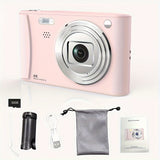 1080P HD Digital Camera 8x Digital Zoom Camera For Vlog 2.4 Inch LCD Rechargeable Camera Photography Camera For Teenagers And Beginners With 32GB TF Card Support Photo, Video And Webcam Thanksgiving And New Year Gift