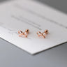 Fashion Hollowed-out Bowknot Thread Stud Earrings - Lootquake