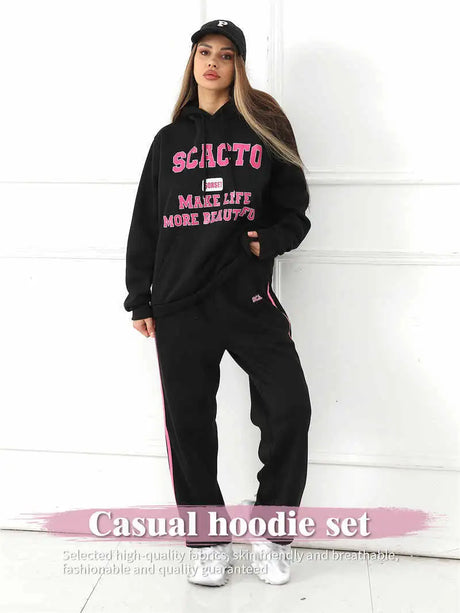 Women's Fashion Casual Printed Top Pants Set - Lootquake