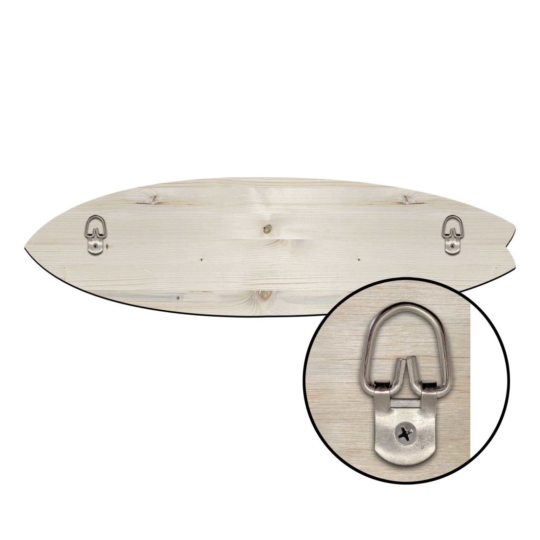 Arte para puerta costero con tabla de surf y bandera estadounidense patriótica de D. Gelsinger - Decoración navideña estadounidense - 8490108HS