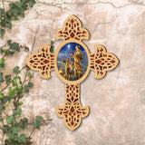 Cruz de madera puntiaguda Starlight Shepherd de D. Gelsinger - Decoración inspiradora - 88387-DG