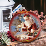 Adorno de cristal "Abundancia de alegría", edición limitada, de D. Gelsinger - Decoración navideña de Papá Noel y muñeco de nieve - 73890-0104