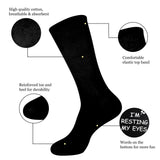 1 Pair Funny Socks Novelty Fun Gifts For Men Dad, Gifts From Daughter Grandpa, Christmas Birthday Gifts For Dad Grandpa Husband Boyfriend Best Dad Grandad Papa Ever Gifts For Funny Fathers Day Gifts From Daughter Wife Son Gir