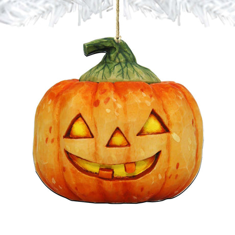 Halloween Pumpkin Wooden Ornaments by G. DeBrekht - Thanksgiving Halloween Decor - 8158414-4