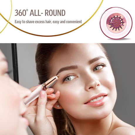 Eyebrow Epilator Maquiagem Profissional Completa Trymer Do Brwi Eye Brow Trimmer For Rasoir Visage Femme Make Up Eye Brow Shaper - Lootquake