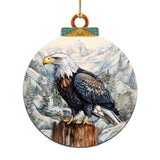 Bald Eagle Majesty Wooden Ornaments by G.Debrekht - Wildlife Holiday Decor - 870059