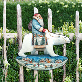 Decoración navideña para puerta con Papá Noel y oso polar de G. DeBrekht - Decoración navideña con Papá Noel y muñeco de nieve - 8116382H