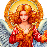 Angel with Love Holiday Door Decor by G. Debrekht - Nativity Holiday Decor - 8652816H